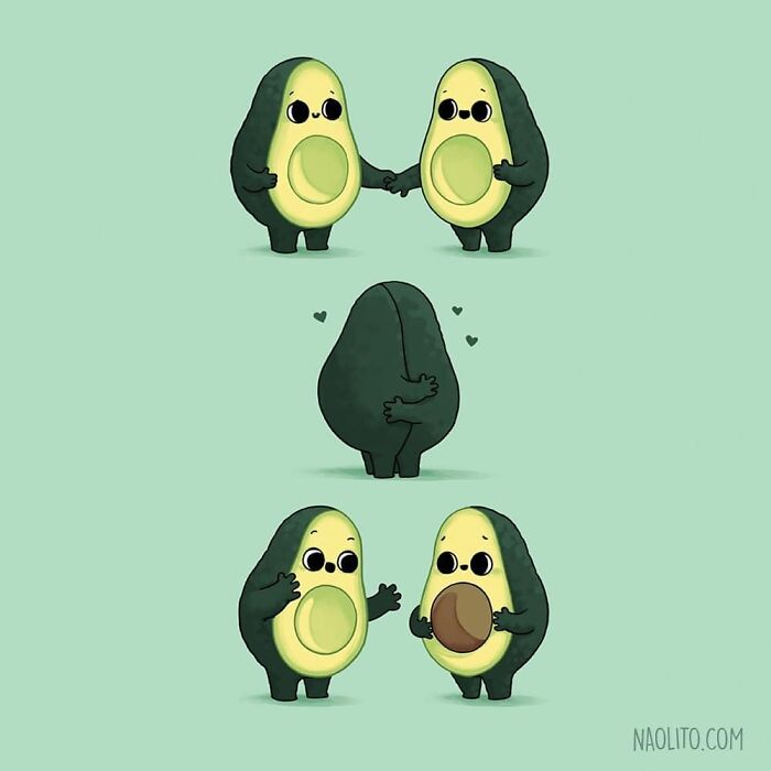 New Year, New Avocado Design! 🥑 Some Kind Of Prequel To Kindest Surprise. It's Funny That I'm Known For Doing Many Avocado Designs, And I Noticed I Only Did One In 2019! Let's Change That!
#newyear #newyearsresolutions #newborn #baby #cute #kawaii #aww #awww #awesome #love #lovely #cuteness #art #indieartists #indieart #original #originalgift #humorous #humour #creative #relatable #realfood #foodies #vegan #nature #avocado #avocados #foodporn