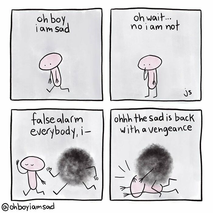 Oh Boy I Wrote One Sad Comic Every Day For A Year