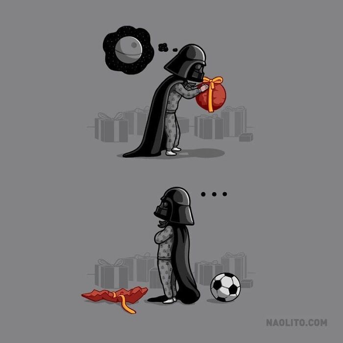 Happy Holidays Everyone! Comment With Your Favorite Gift This Year 🎁 It's Almost A Tradition For Me To Share This Image Every Christmas Day, I Hope Santa Was Nice To You!
#christmas #santa #gift #gifts #cute #kawaii #vader #funny #starwars #aww #awww #awesome