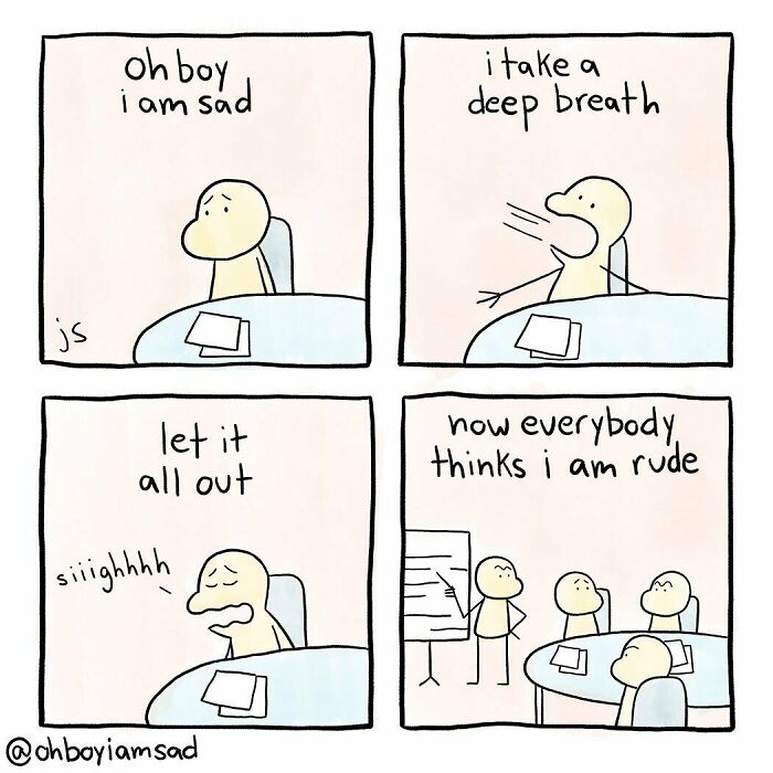 Oh Boy I Wrote One Sad Comic Every Day For A Year