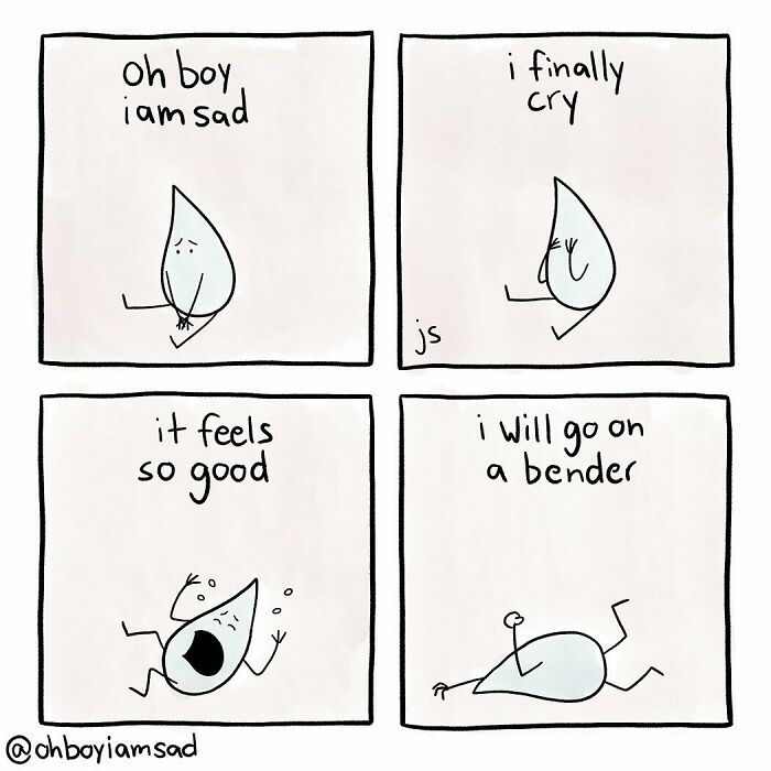 Oh Boy I Wrote One Sad Comic Every Day For A Year