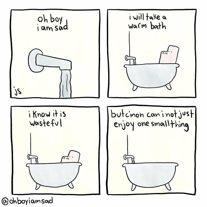 Oh Boy I Wrote One Sad Comic Every Day For A Year