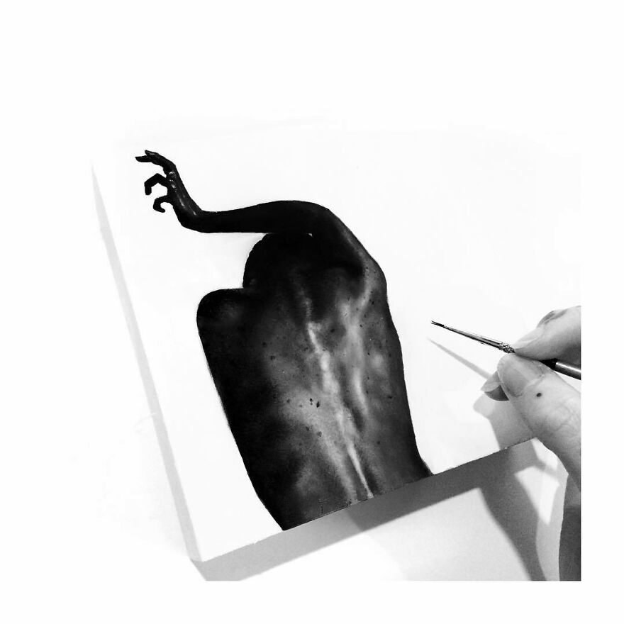 Painting Mini People For A Miniature Exhibition Coming Up At @abendgallery 😯