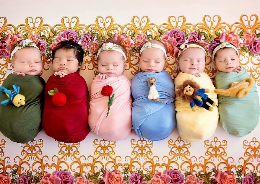 Inspired By A Newborn Photoshoot, This Artist Imagined How Disney Princesses And Villains Looked As Babies
