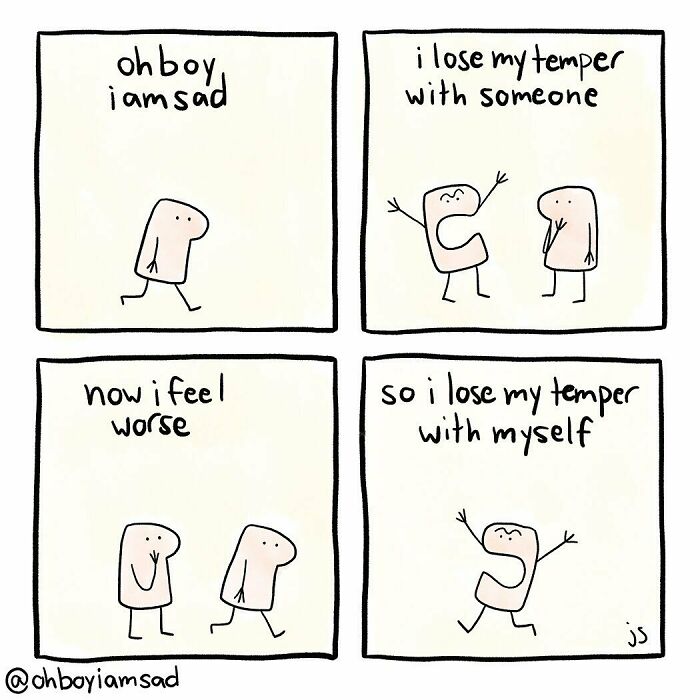 Oh Boy I Wrote One Sad Comic Every Day For A Year