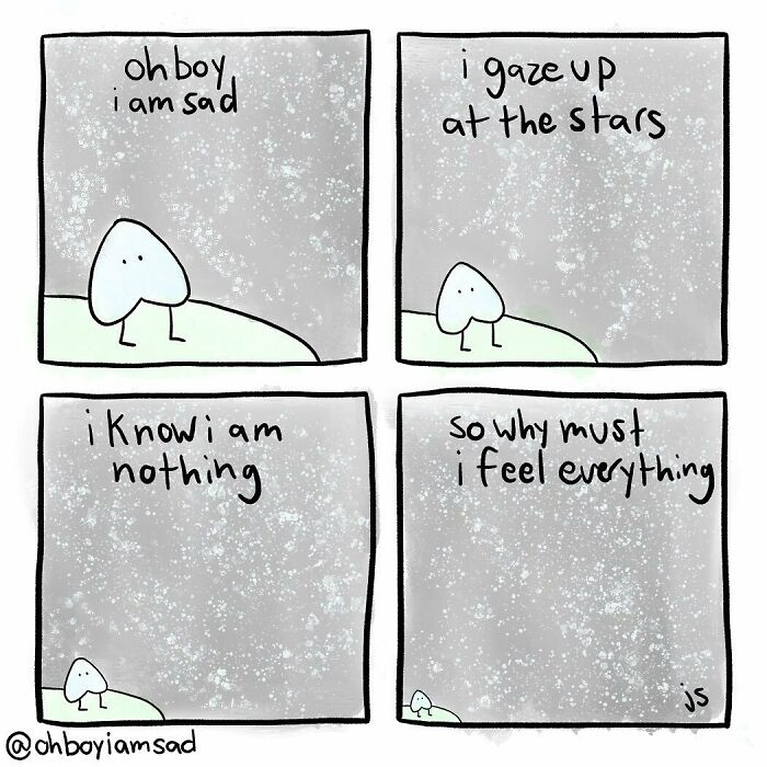 Oh Boy I Wrote One Sad Comic Every Day For A Year