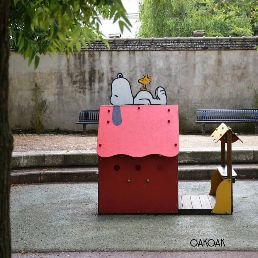 Last Year In Champigny.
#snoopy #oakoak #peanuts #streetart #urban #dog #chien #art #fun #urbanart #stencil #graff #graffiti #wall