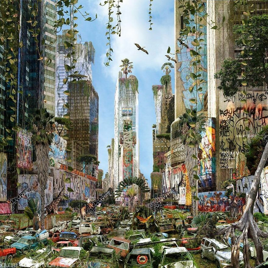 Artist Shows When Famous Cities Meet The End Of Humanity