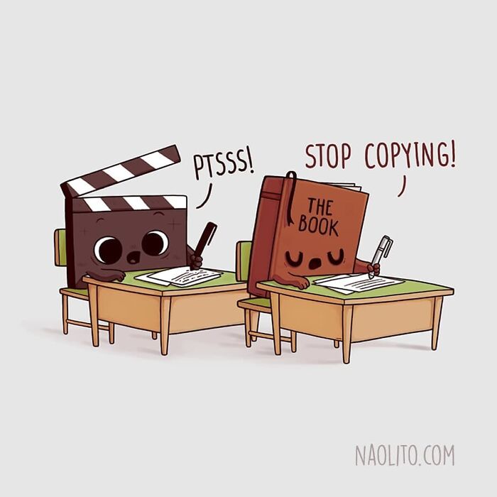 Creativity Test 😅 #movie #book #book #adaptation #sequel #funny #awesome #aww #awww #illustration #kawaii #artprint #indie #bookstagram #bookshelf #test #school #art