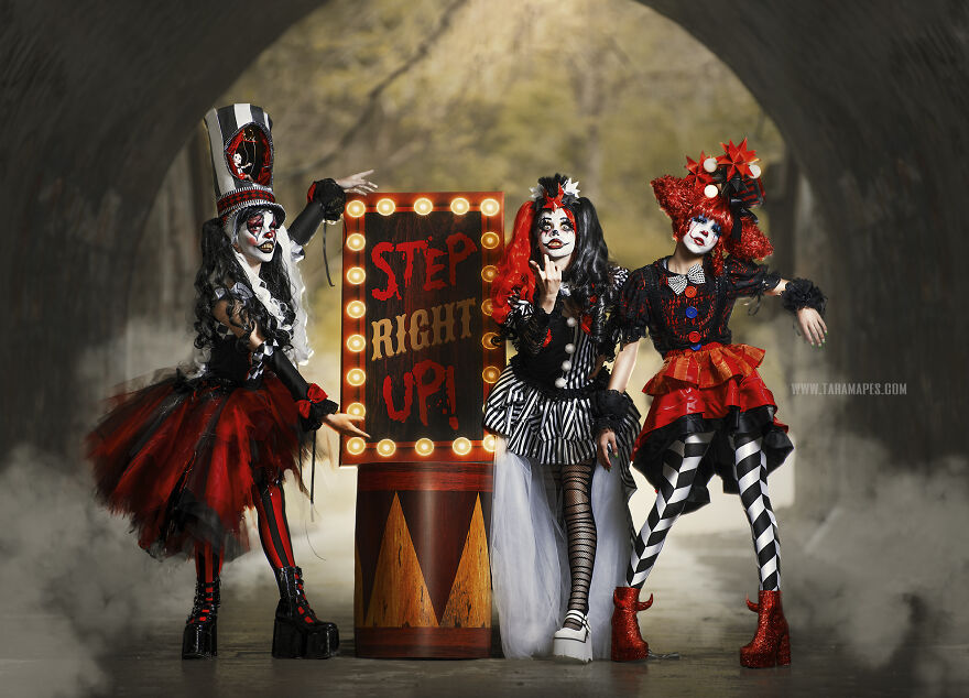 Dark Carnival Themed Photoshoot By Tara Mapes Of Enchanted Eye Creations