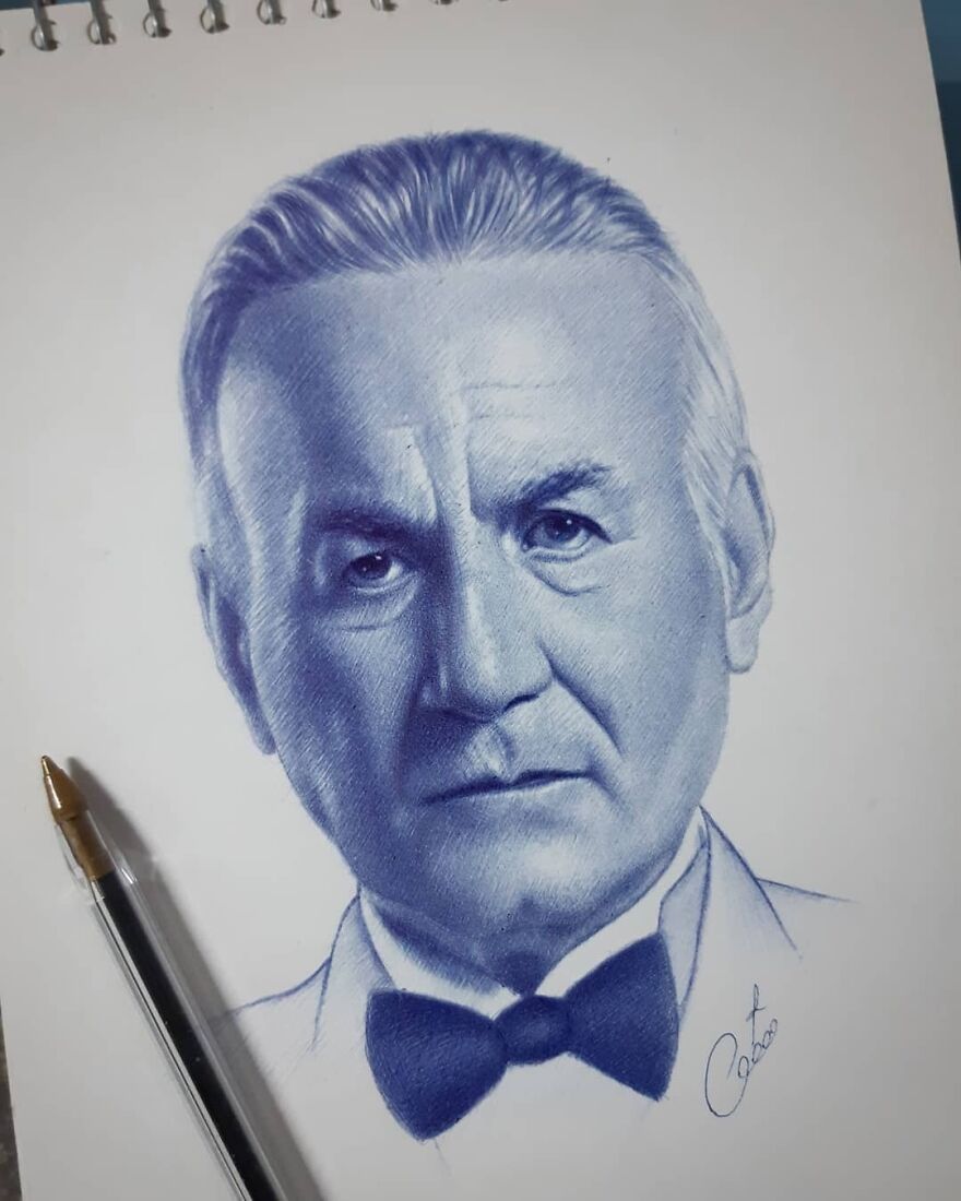 اسكتش للفنان الراحل عزت ابو عوف ❤
بالقلم الجاف.
ballpoint Pen Sketch An Egyptian Actor Had Passed Away.