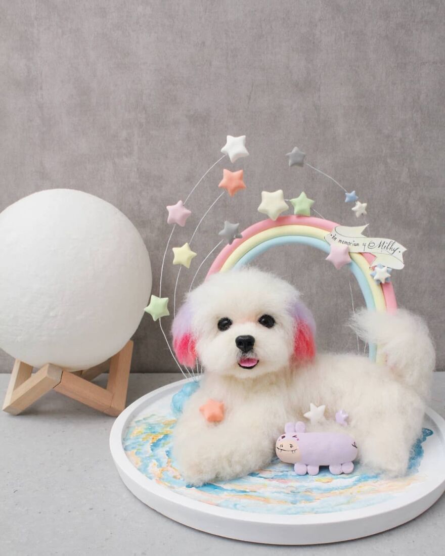 Above The Clouds To The Rainbow Bridge 🌈☁️🐶
forever Loved, Milky ❤️
.
#reallookseriesmootomotto #mminsidetheglass #maltese