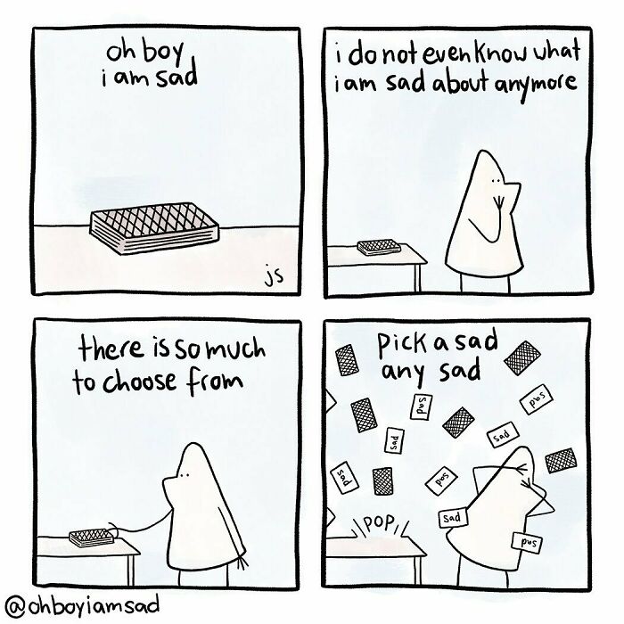 Oh Boy I Wrote One Sad Comic Every Day For A Year