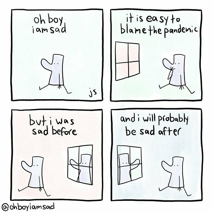 Oh Boy I Wrote One Sad Comic Every Day For A Year