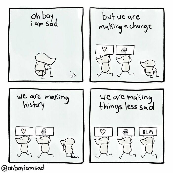 Oh Boy I Wrote One Sad Comic Every Day For A Year