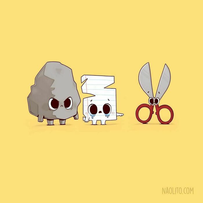 He Won't Be Bullied Again! Tag The One Who Will Protect You From Anything!
#rock #rockpaperscissors #school #bully #bullies #hero #protector #aww #awww #fun #funny #love #awesome #relatable #relatablecomic #relatablecomics #lovely #art #illustration #illustrator #wholesome #wholesomememes #indieartist #games #yellow #kawaii #humor #humour #humorous #comic