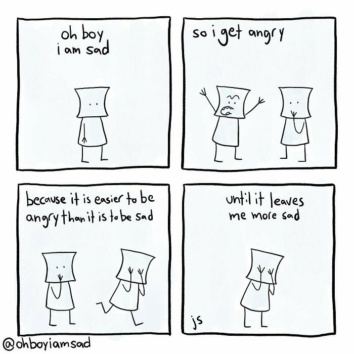 Oh Boy I Wrote One Sad Comic Every Day For A Year