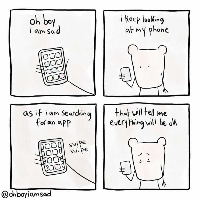 Oh Boy I Wrote One Sad Comic Every Day For A Year