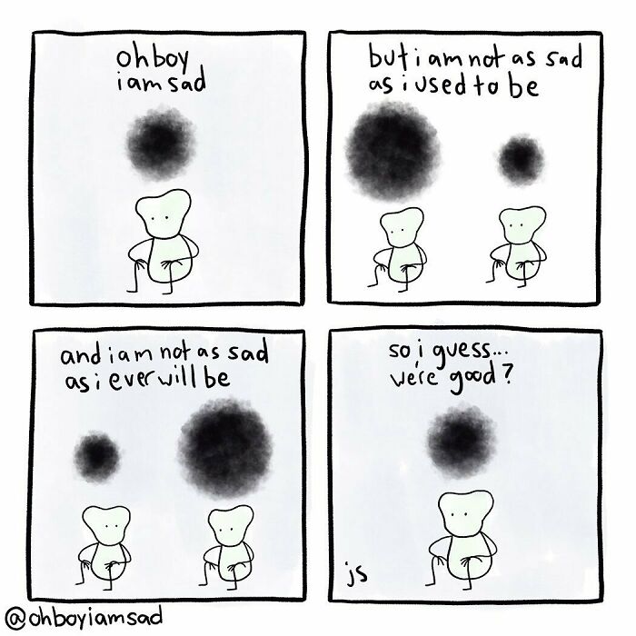 Oh Boy I Wrote One Sad Comic Every Day For A Year