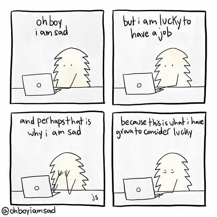 Oh Boy I Wrote One Sad Comic Every Day For A Year