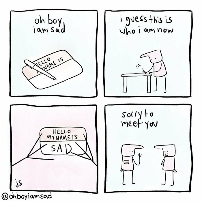 Oh Boy I Wrote One Sad Comic Every Day For A Year