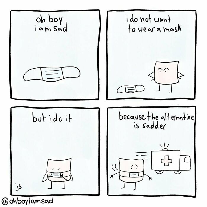 Oh Boy I Wrote One Sad Comic Every Day For A Year