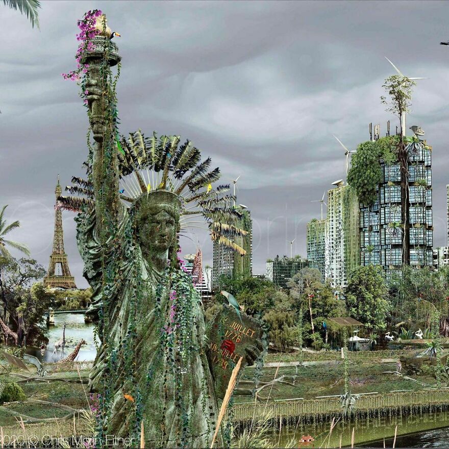 Artist Shows When Famous Cities Meet The End Of Humanity