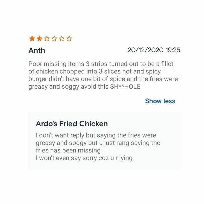 Won’t Even Say Sorry