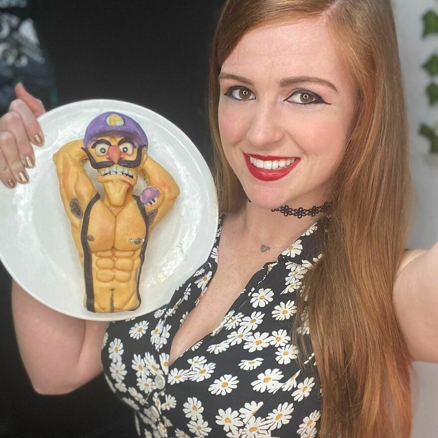 Your Requests Certainly Keep My Life Interesting 🥴
buff Waluigi Here Is Made Out Of Vanilla Cake With Vanilla Buttercream And Modeling Chocolate. I Am Made Out Of Organic Carbon-Based Materials.
#waluigi #wah #mariobros #cakeart #cakedecorating #bakingthursdays