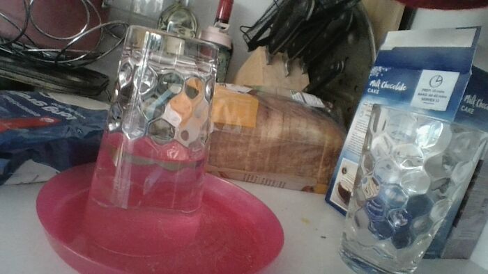 Put Water In A Cup Place Plate Over The Top Flip And Ta Da! A New Way To Offer Water