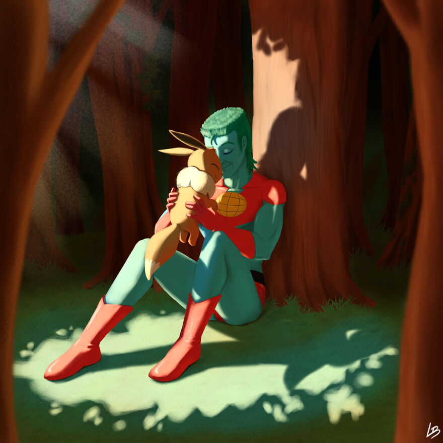 Captain Planet And Eevee