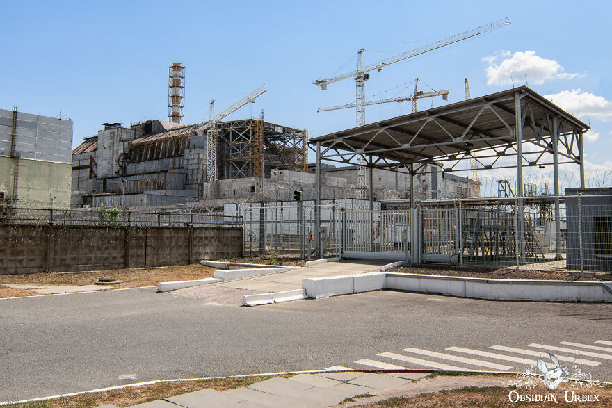 View Of Reactor Number Four. Taken In 2016 Before The New Safe Confinement Dome Covered It