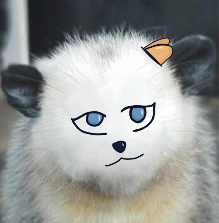 Orange Is Probably One Of The Most Gender-Neutral Colors. So I Chose Orange For The Butterfly. Sure, There's The "Eyelashes" But I Draw Most Things With A Slight Slope To The Eyes. Turned Out Better Than I Was Expecting.