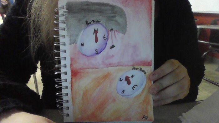 Tubbo And Tommy's Compases (Watercolor Original)