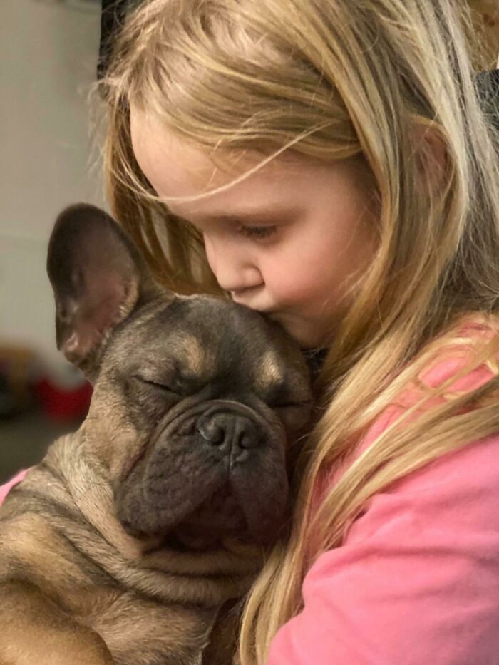 My Daughter And Our Rescue Dog