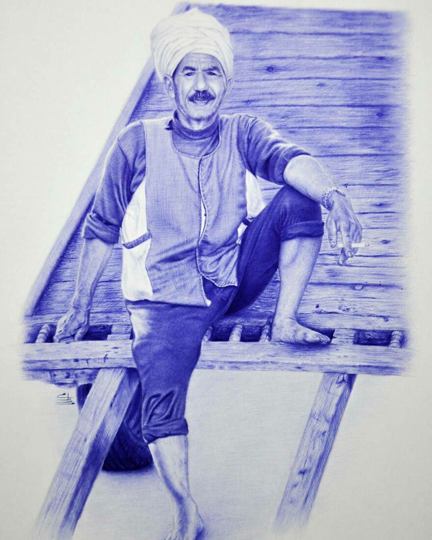 Realistic-Ballpoint-Pen-Drawings-Mostafa-Khodeir