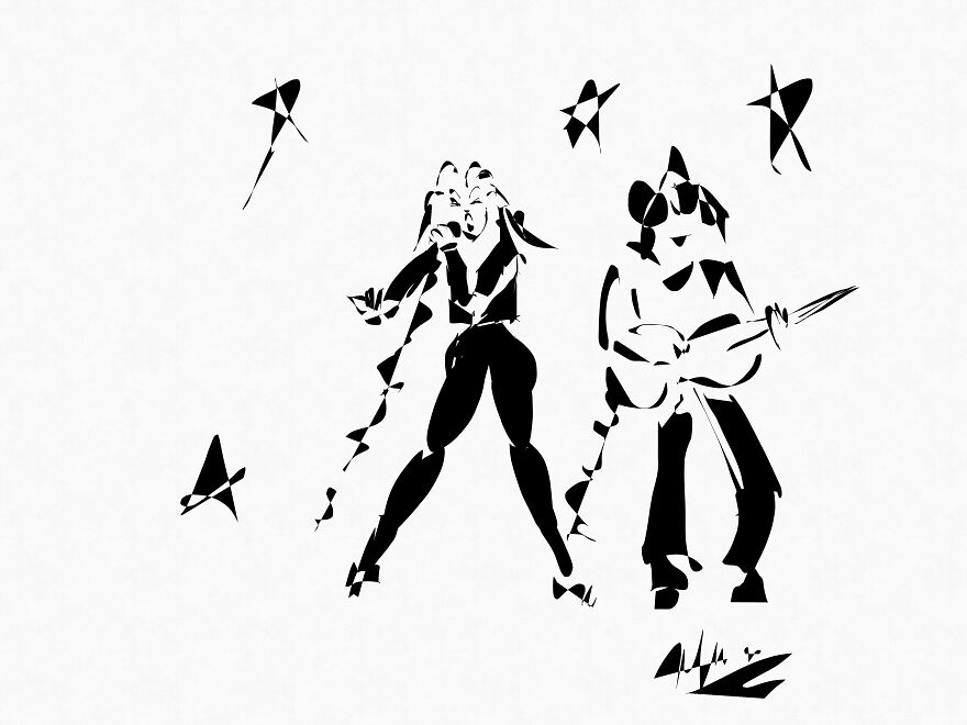 I Draw With A Filler Pen...