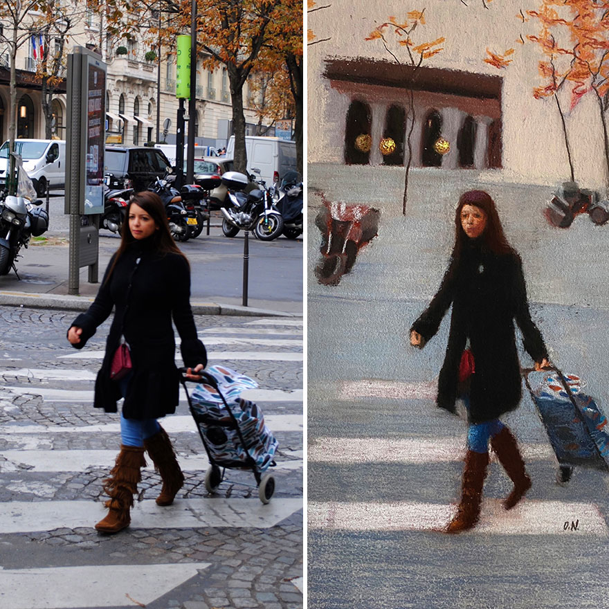 I Photograph Parisians And Use These Photos As References For My Drawings (9 New Pics)