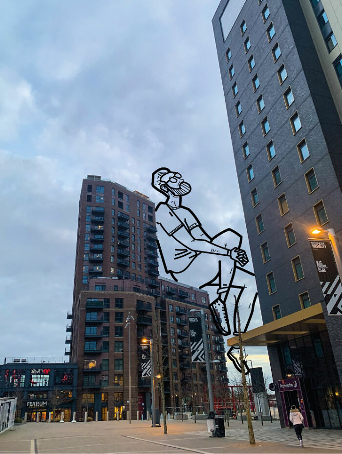 I Take The Pictures Around London And Make Illustrations On Top Of Them To Transform Them Into Something New (12 Pics)