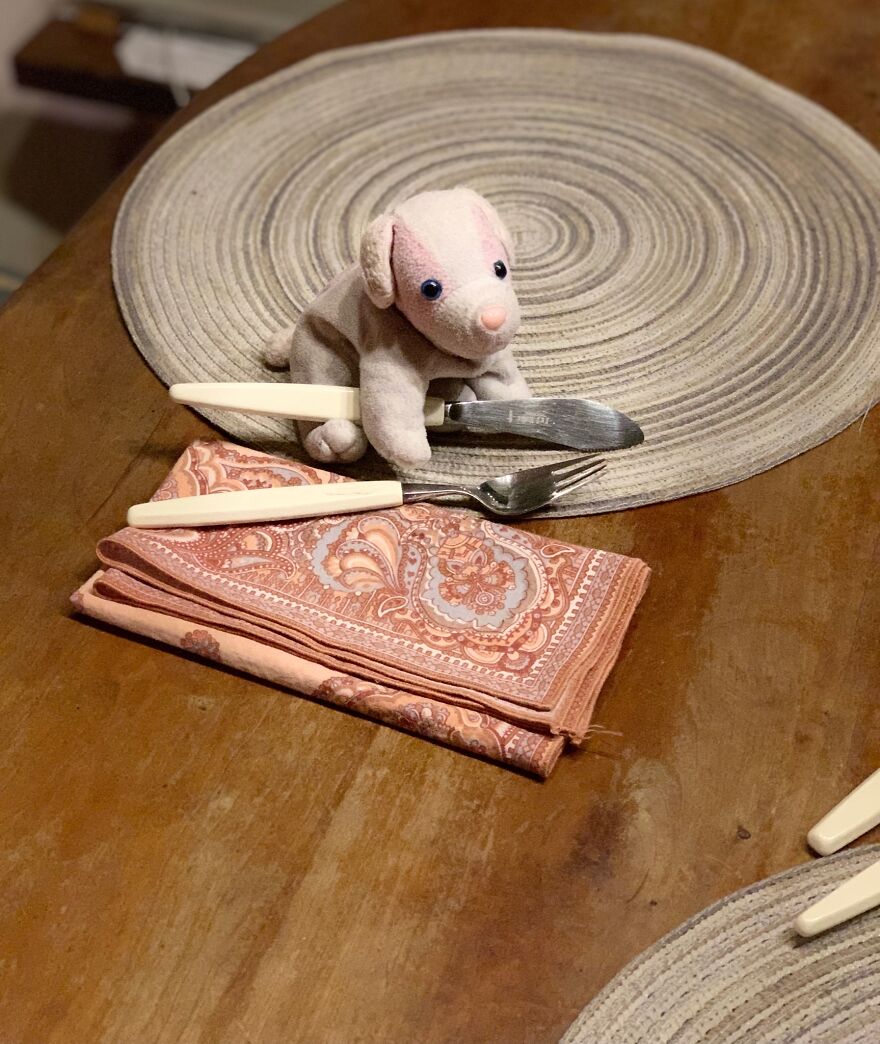 That First Day He Asked If He Could Help Set Up The Table For Dinner