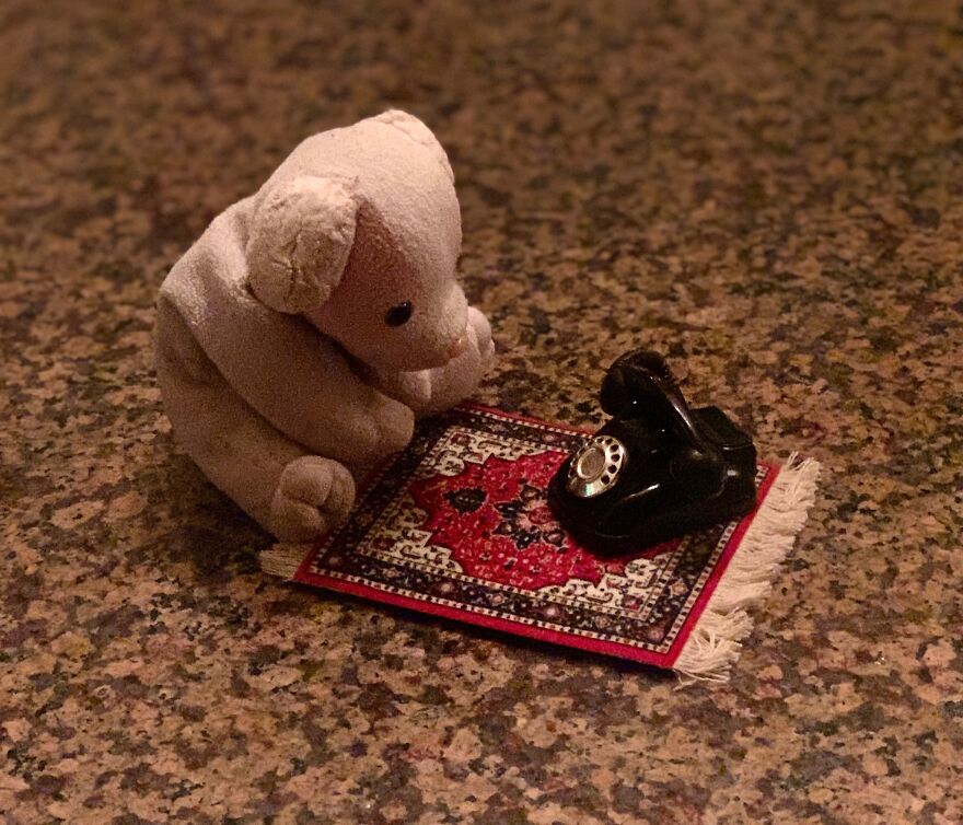 Waiting For His Mommy To Call