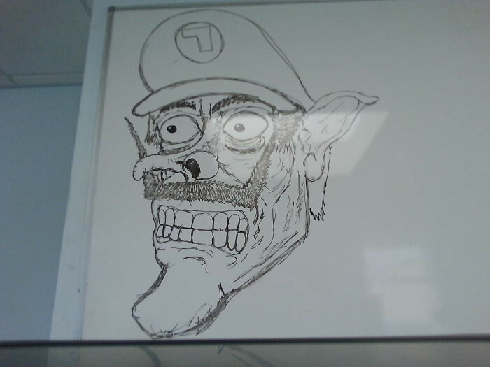 I Have Many Odd Images, But Hyper Realistic Waluigi Takes The Cake.