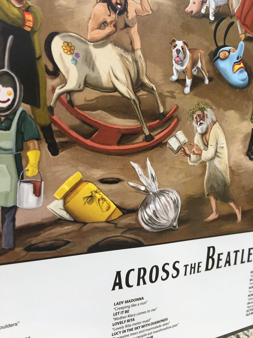 I Created A Poster Depicting 75 Beatles Songs I Created A Poster Depicting 75 Beatles Songs