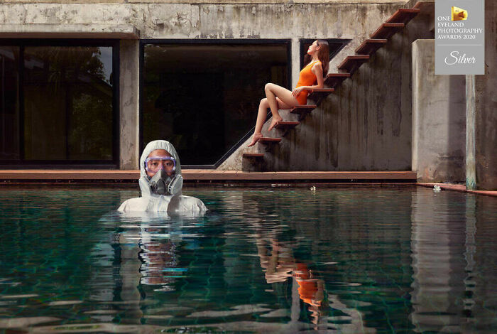 The Knight In PPE Suit By Charit Pusiri. Silver In Advertising, Fine Art