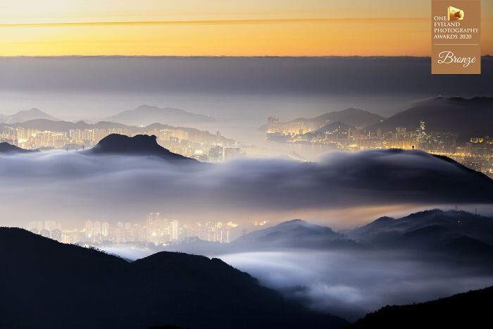 City's Layers By Carlo Yuen. Bronze In Architecture, Nature