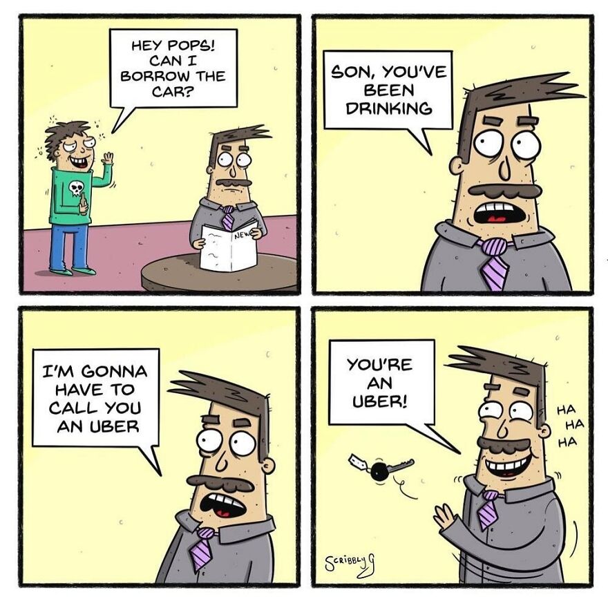 New Hilarious And Dark Comics With A Sudden Twist By Scribbly G