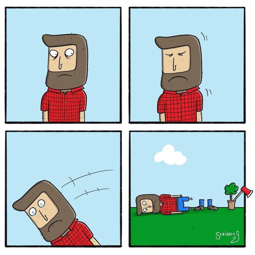 New Hilarious And Dark Comics With A Sudden Twist By Scribbly G