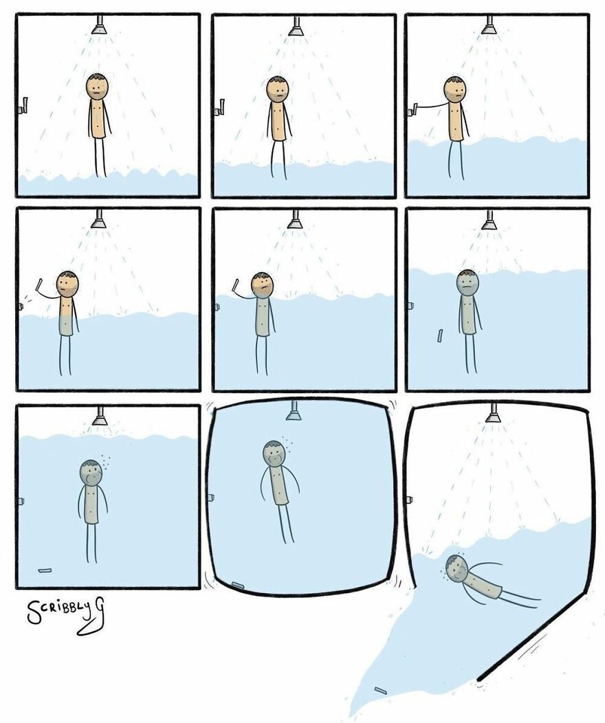 New Hilarious And Dark Comics With A Sudden Twist By Scribbly G