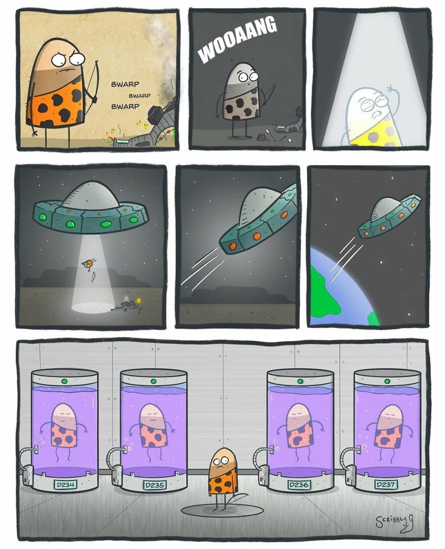 New Hilarious And Dark Comics With A Sudden Twist By Scribbly G