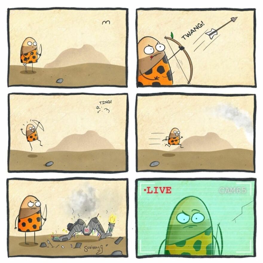 New Hilarious And Dark Comics With A Sudden Twist By Scribbly G